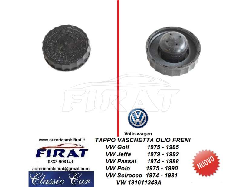 TAPPO VASCHETTA OLIO FRENI VW GOLF-PASSAT-POLO (191611349A)
